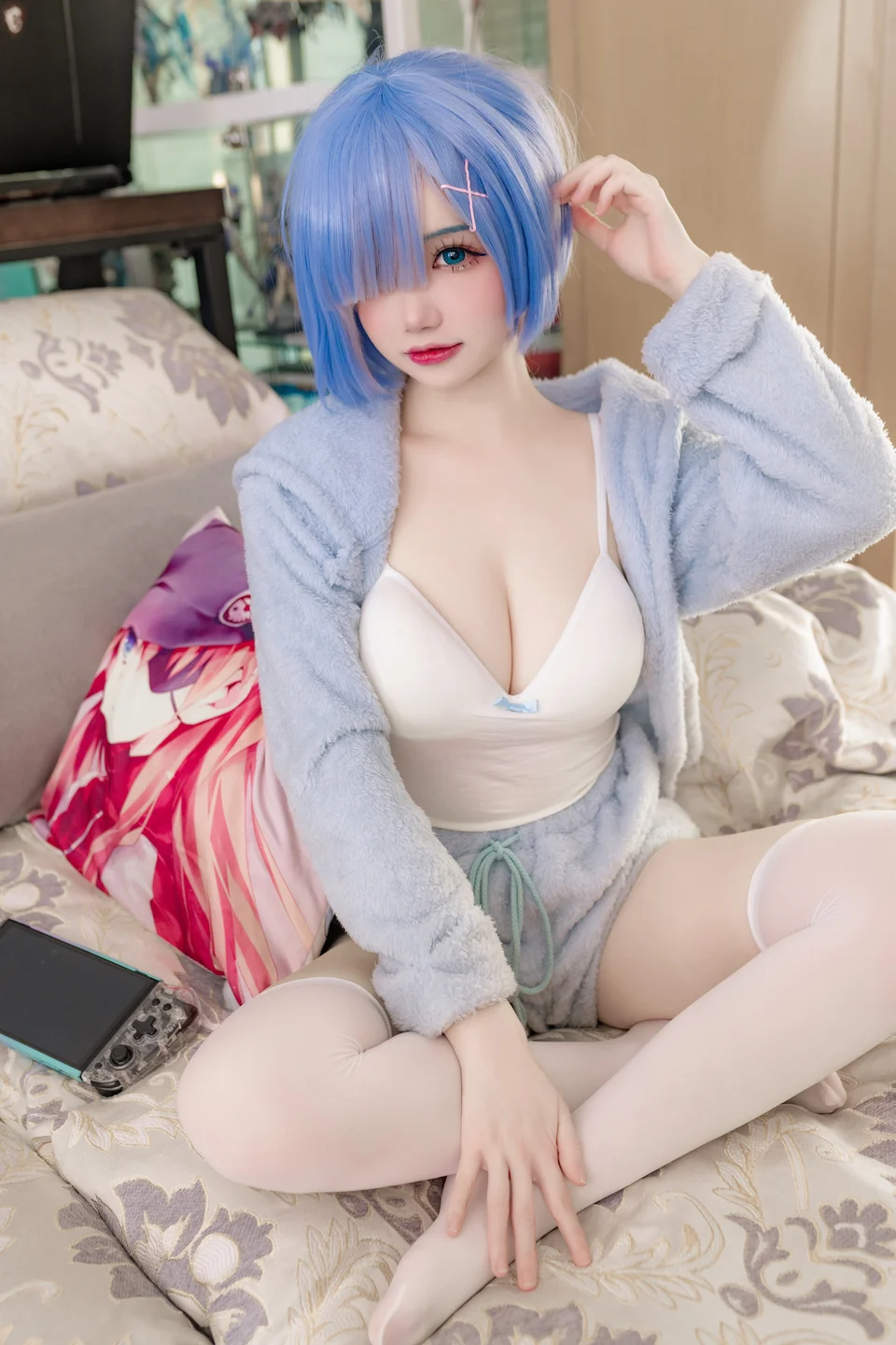 雪晴Astra - No.099 Re0：蕾姆猫 [13P-106MB] tg@simisebaisi 【丝足阁】013.webp